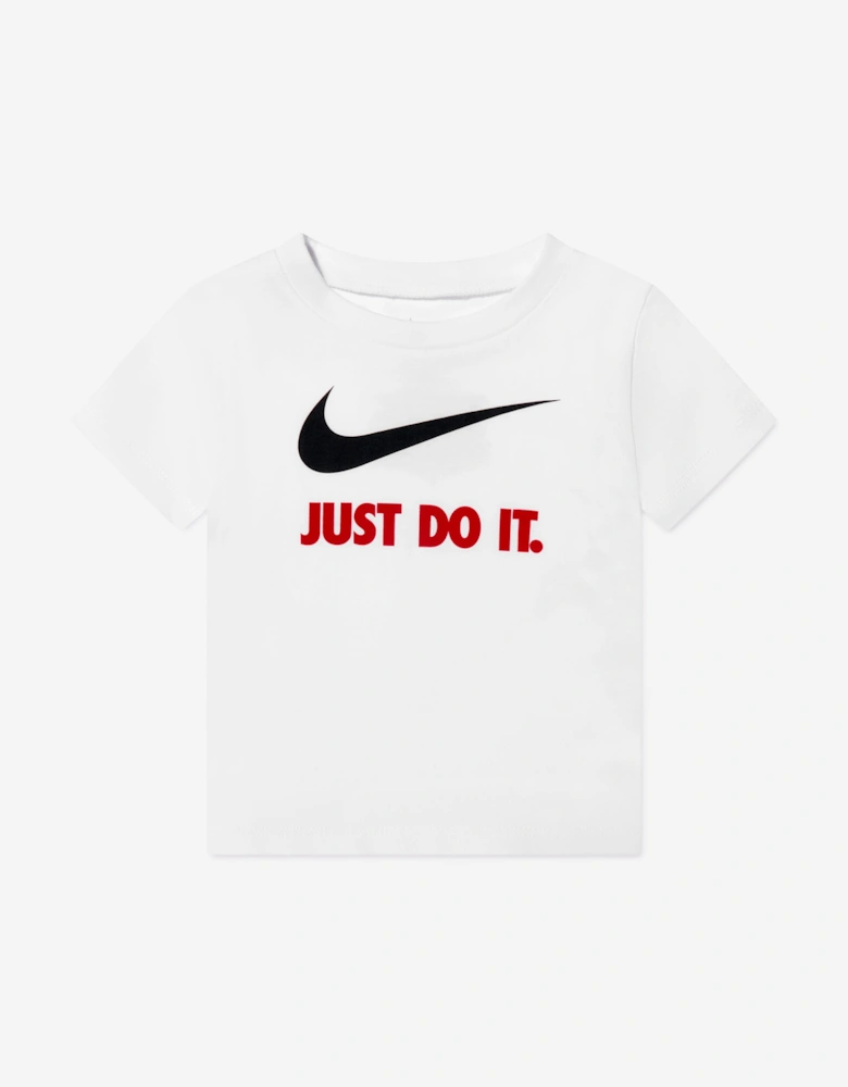 Boys Swoosh JDI T-Shirt in White