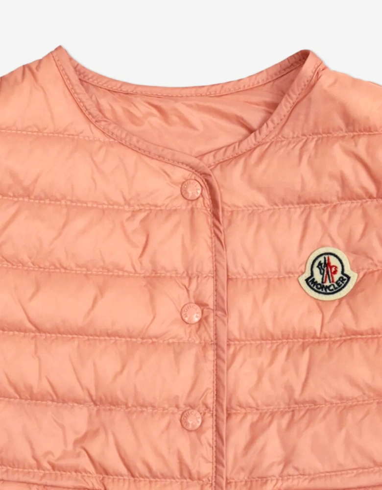 Baby Girls Down Padded Portia Gilet in Pink
