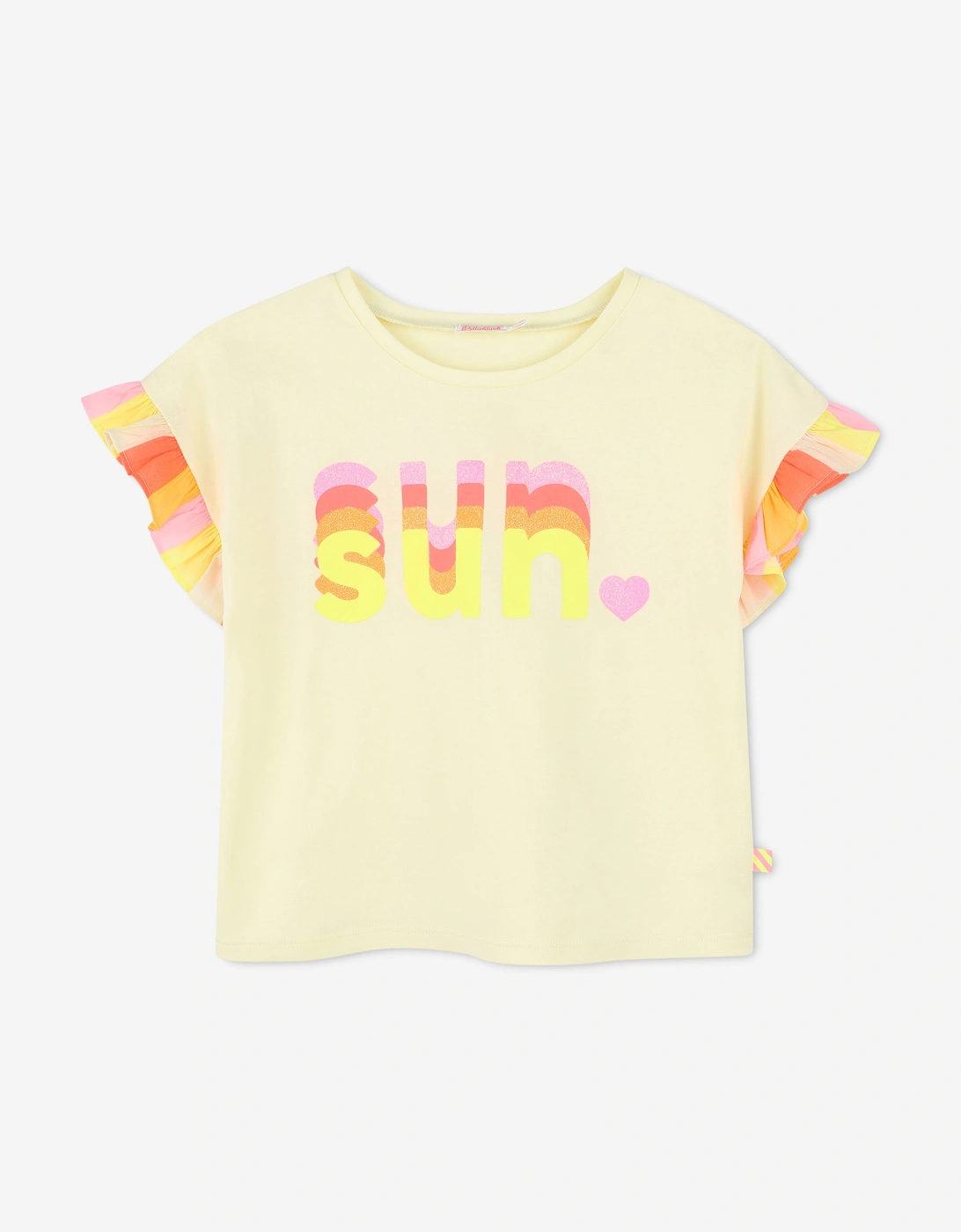 Billieblush Girls Sun T-Shirt and Shorts Set in Yellow
