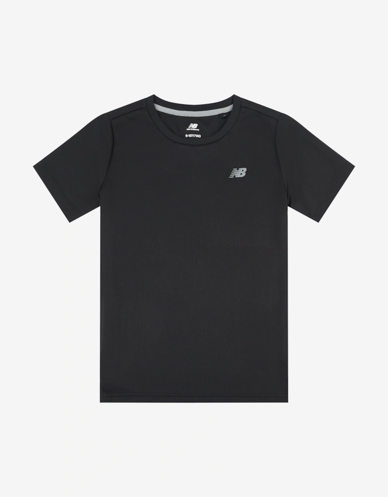 Boys Athletic T-Shirt in Black