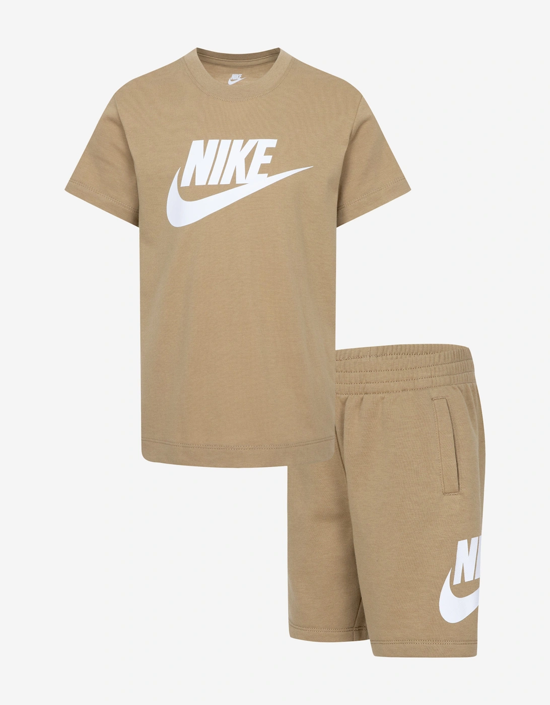 Kids Club T-Shirt and Shorts Set in Beige, 5 of 4