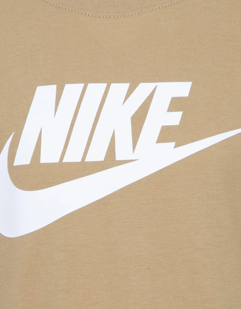 Kids Club T-Shirt and Shorts Set in Beige