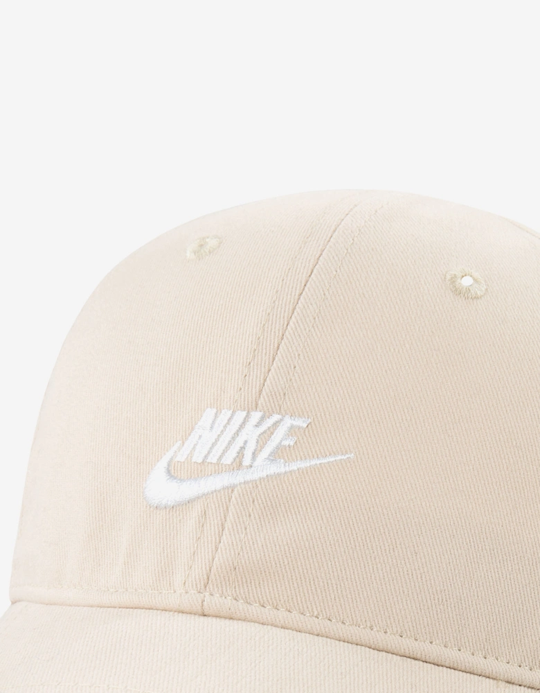 Kids Futura Curve Brim Cap in Beige