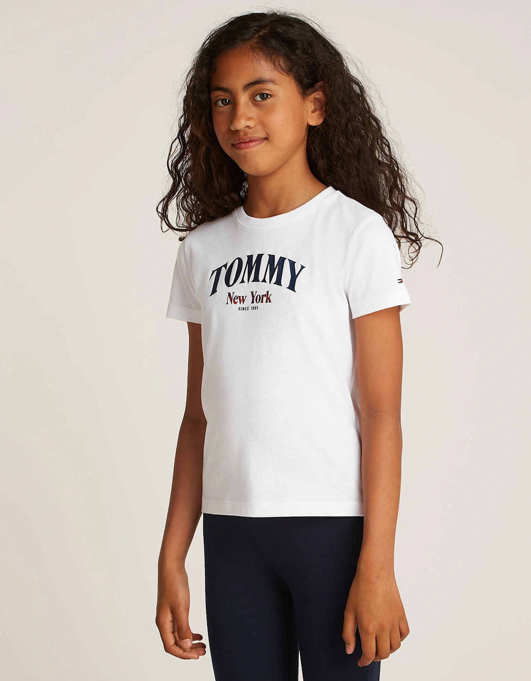 Girls Varsity Regular T-Shirt in White