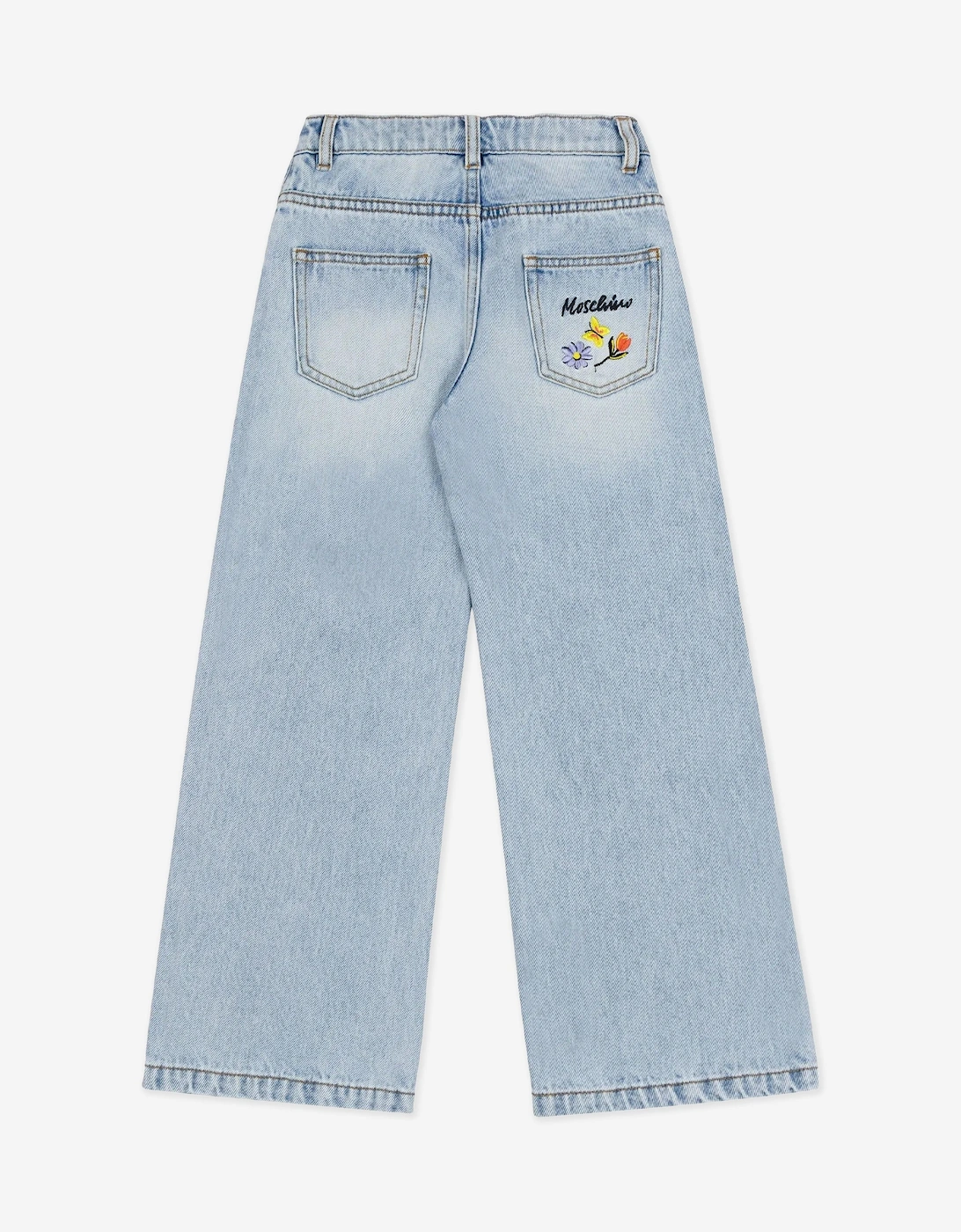 Girls Wide Leg Jeans in Blue