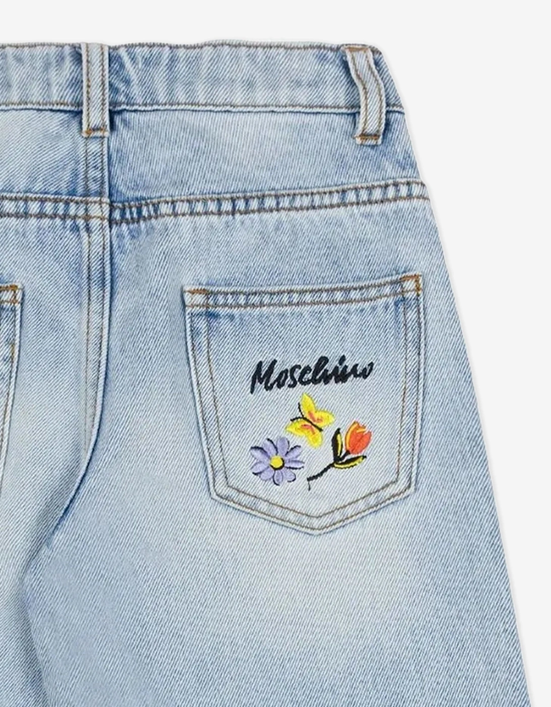 Girls Wide Leg Jeans in Blue