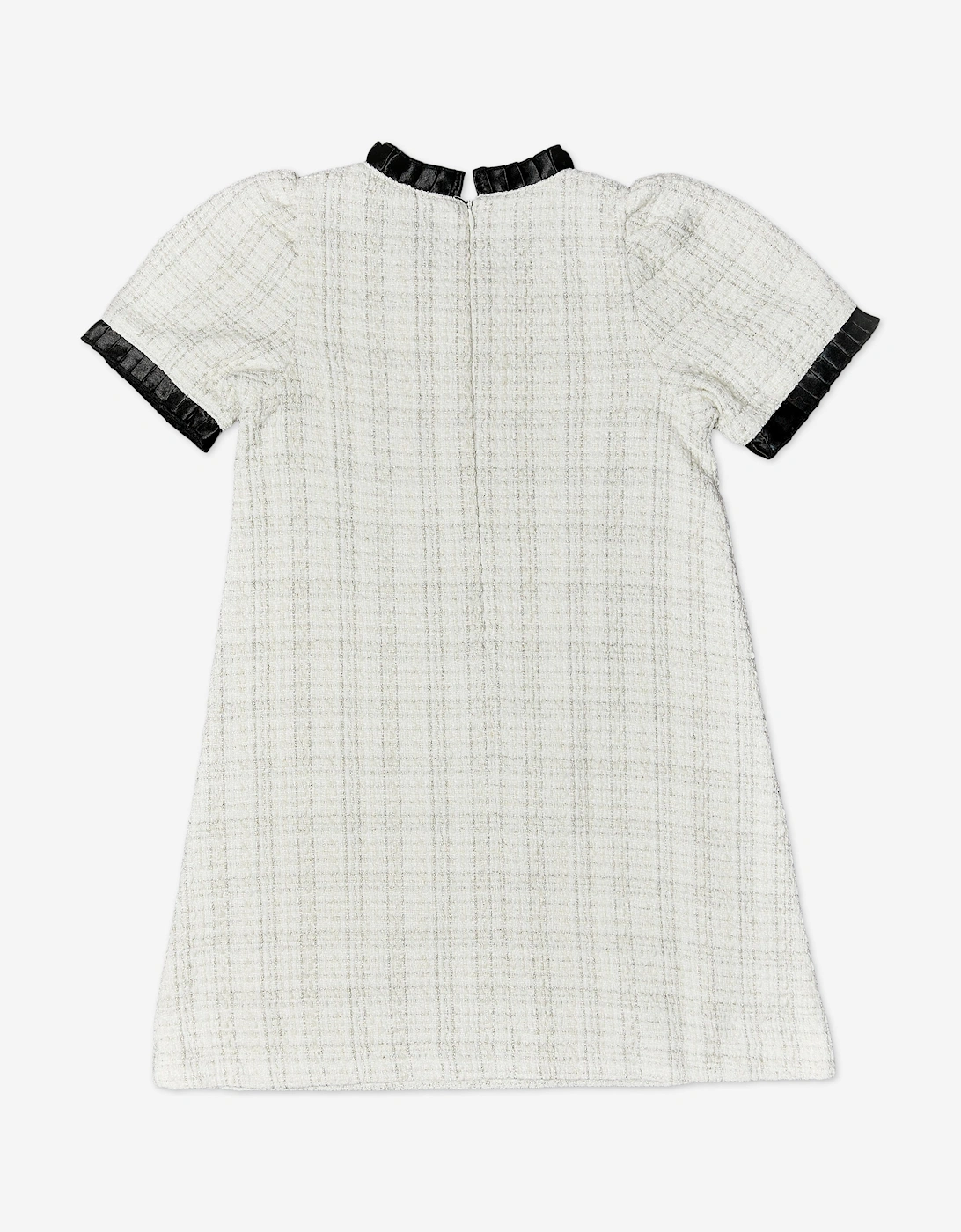 BCBGMAXAZRIA Girls Tweed Dress in Ivory