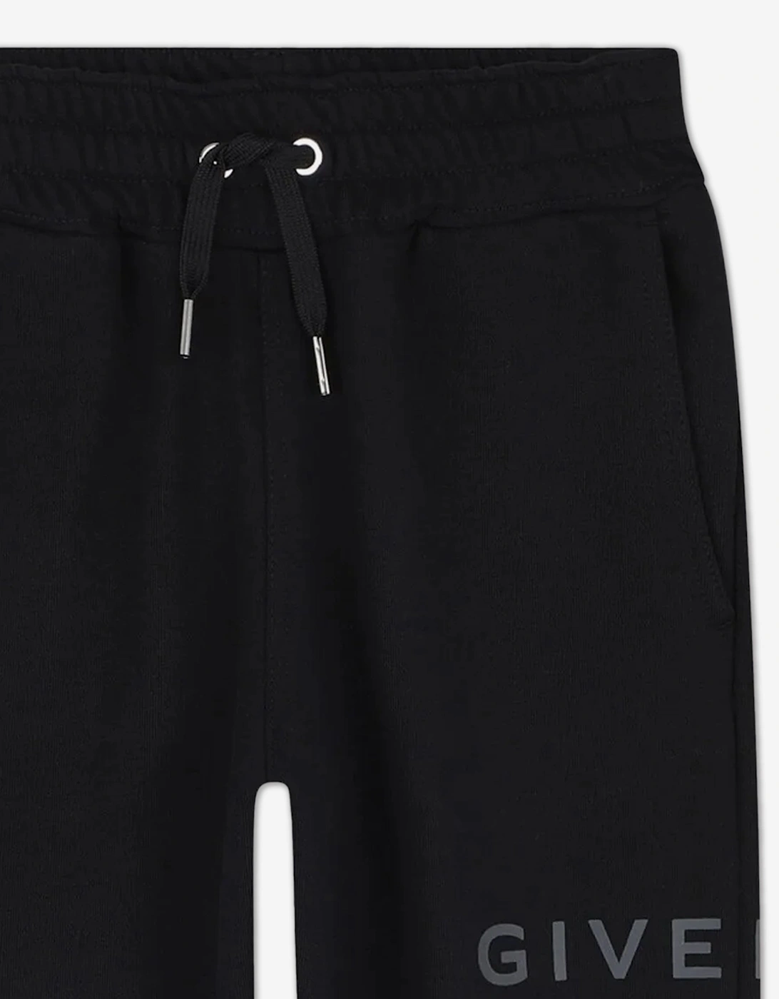 Kids Logo Print Joggers in Black