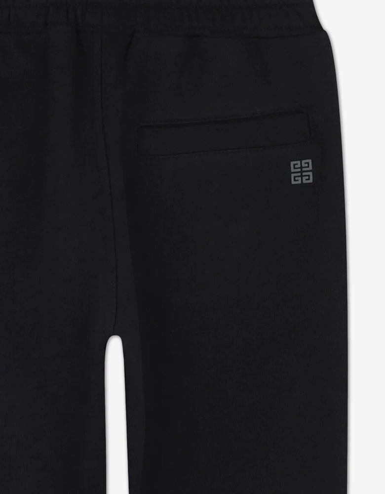 Kids Logo Print Joggers in Black