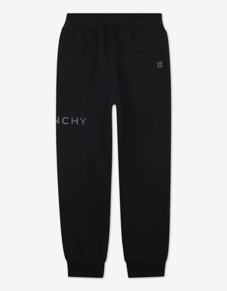 Kids Logo Print Joggers in Black