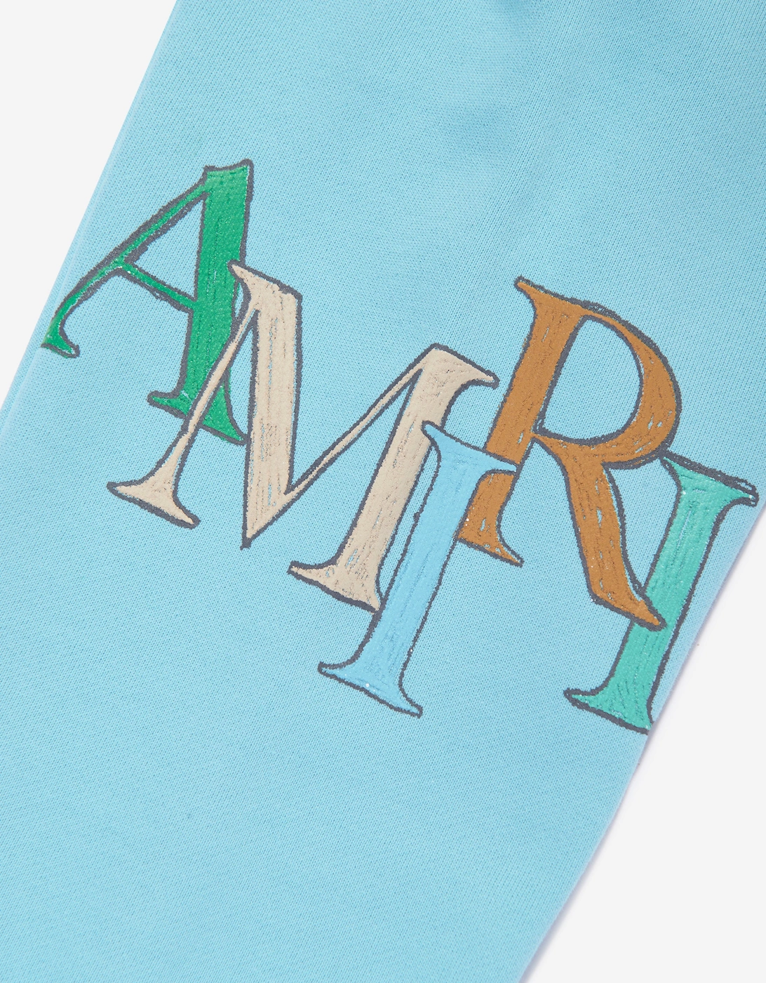 Kids Staggered Scribble Logo Joggers in Blue