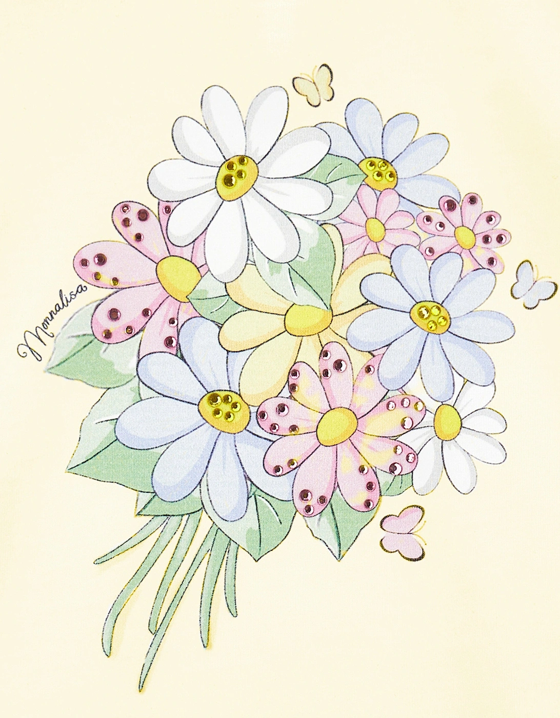 Baby Girls Bouquet T-Shirt in Yellow