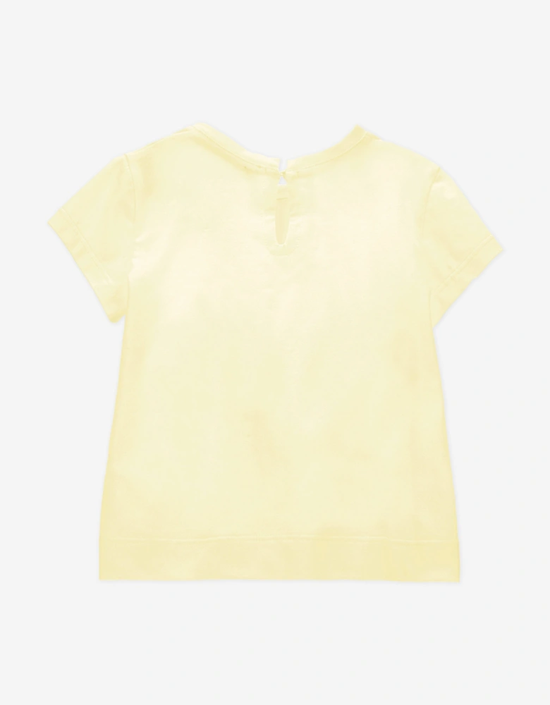 Baby Girls Bouquet T-Shirt in Yellow
