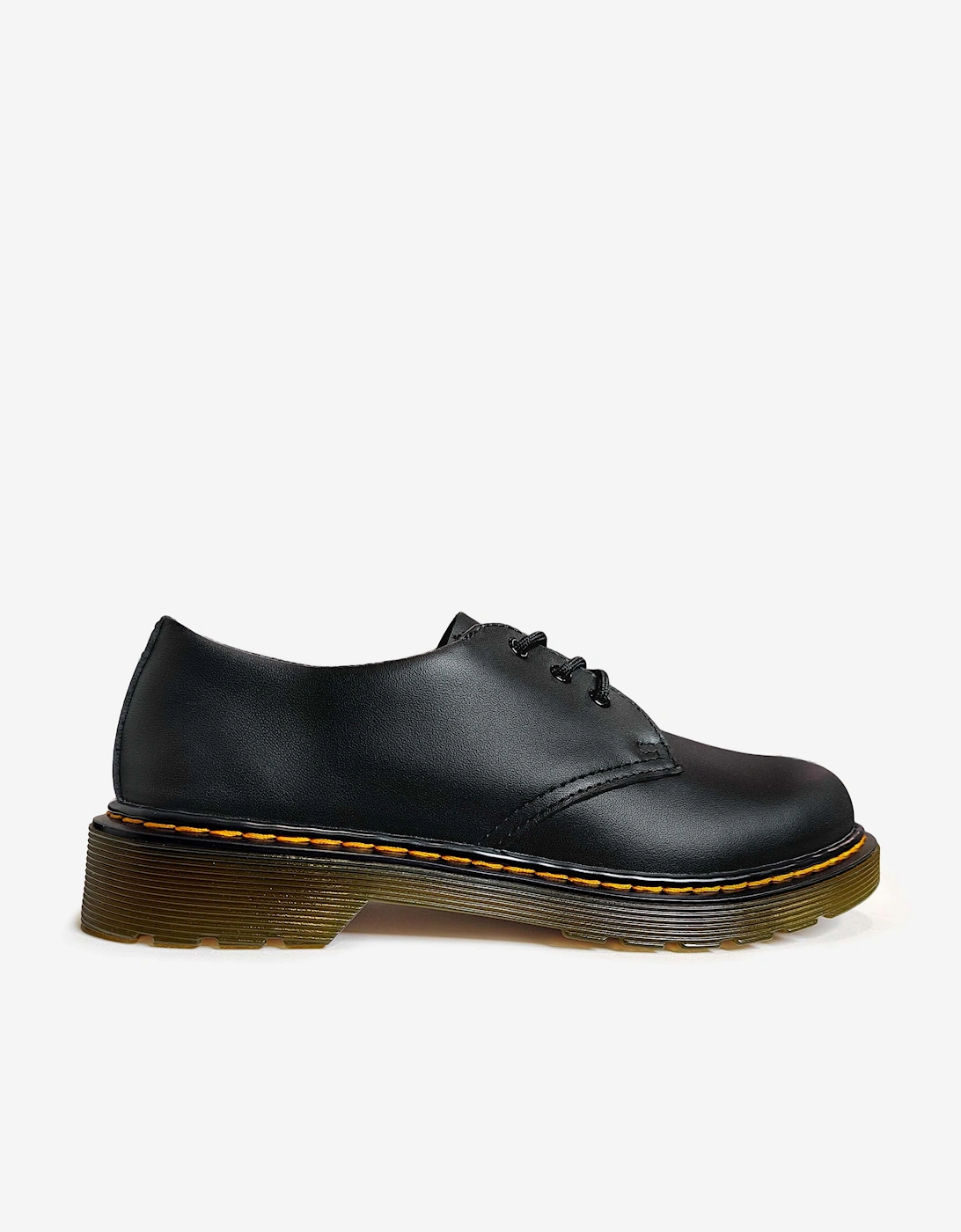 Girls 1461 Softy T Leather Shoes in Black, 7 of 6