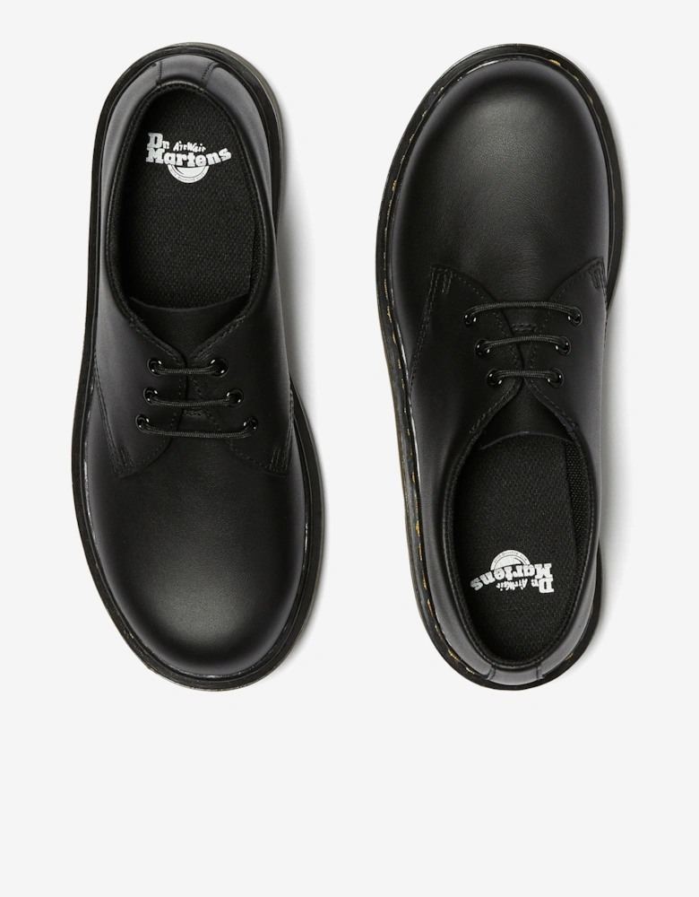 Girls 1461 Softy T Leather Shoes in Black