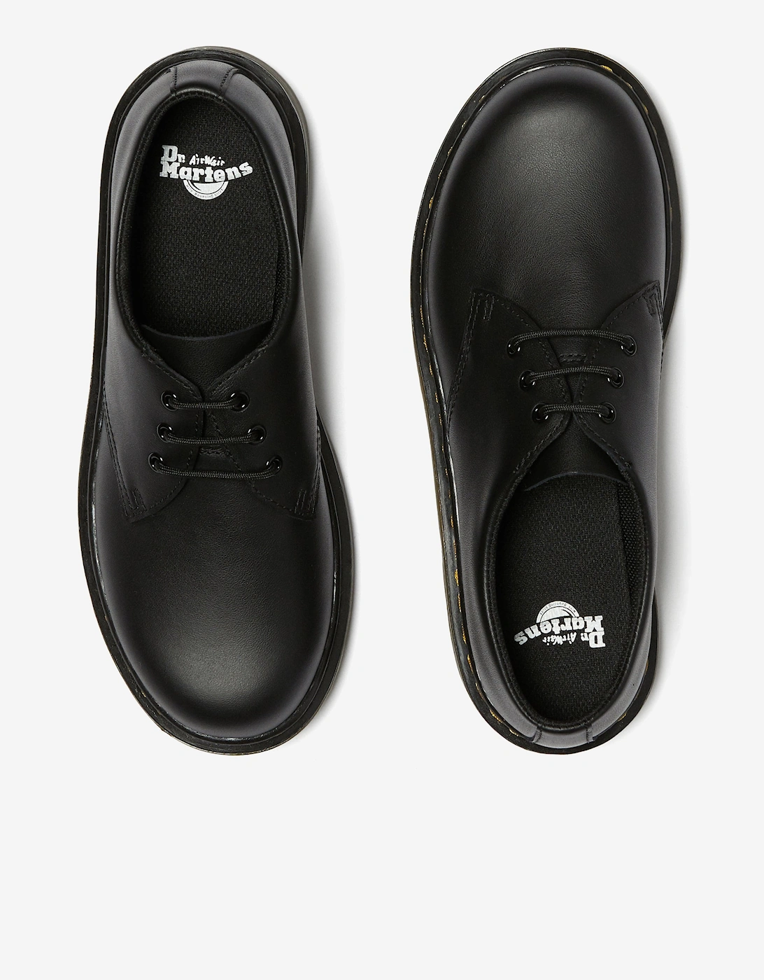 Girls 1461 Softy T Leather Shoes in Black
