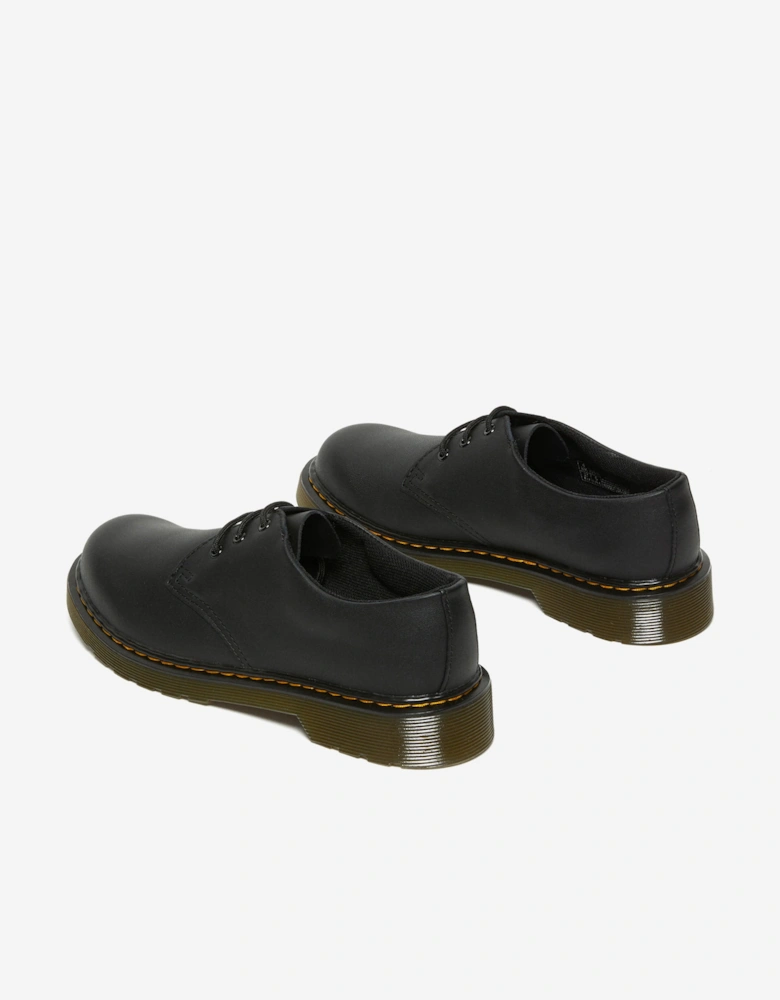 Girls 1461 Softy T Leather Shoes in Black