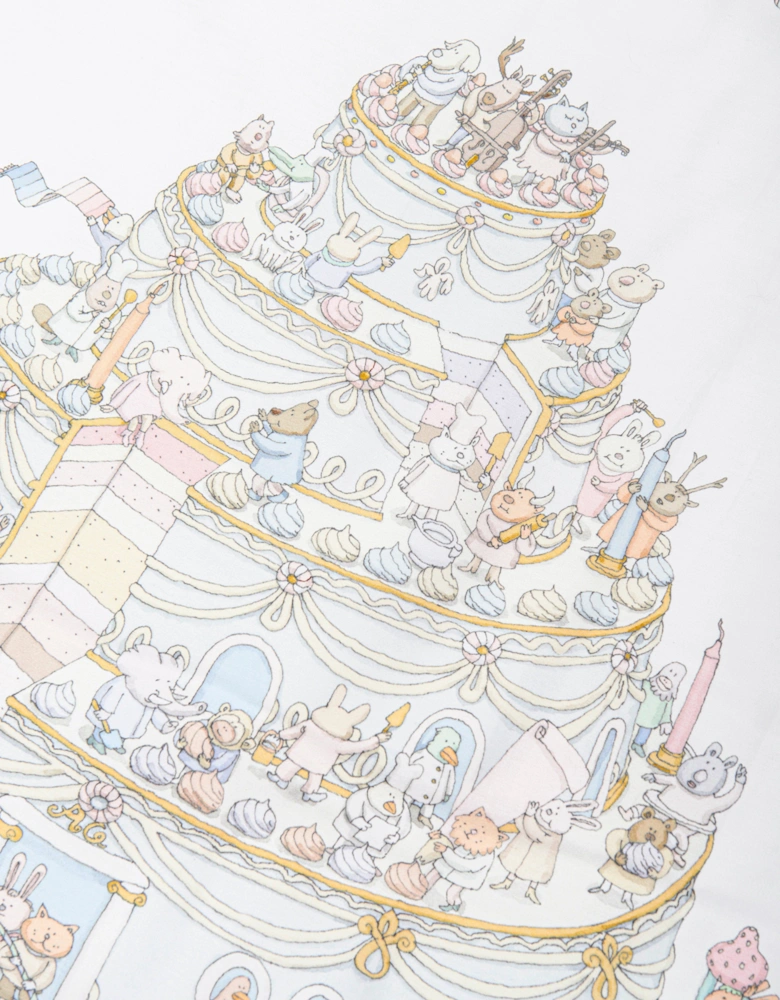 Baby Le Gateau / Chateau Choux Reversible Quilt in White (130cm)