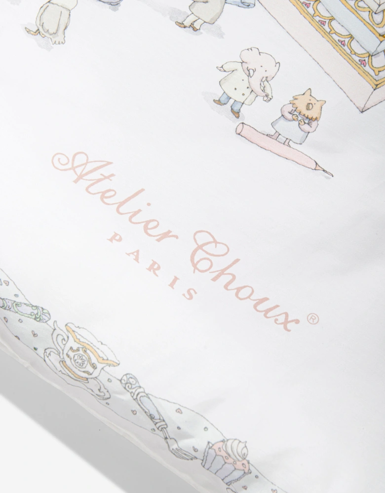 Baby Le Gateau / Chateau Choux Reversible Quilt in White (130cm)