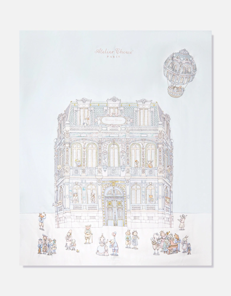 Baby Le Gateau / Chateau Choux Reversible Quilt in White (130cm)