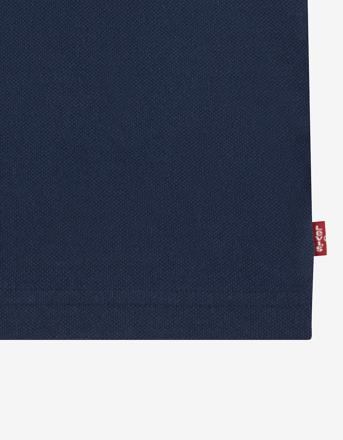 Boys Back Neck Tape Polo Shirt in Navy