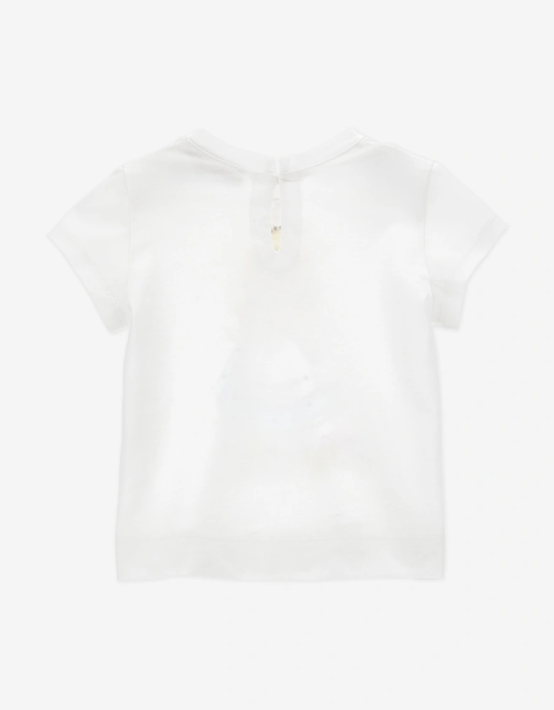Baby Girls Alice In Wonderland T-Shirt in White