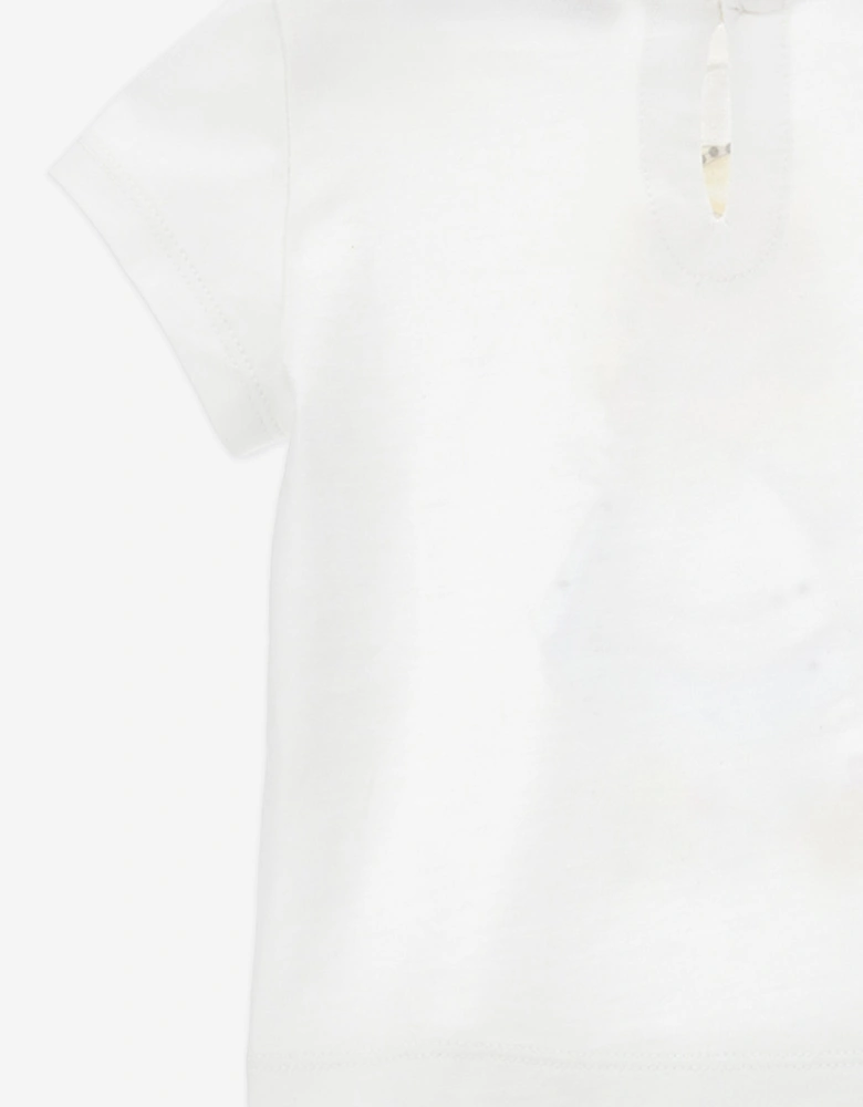 Baby Girls Alice In Wonderland T-Shirt in White