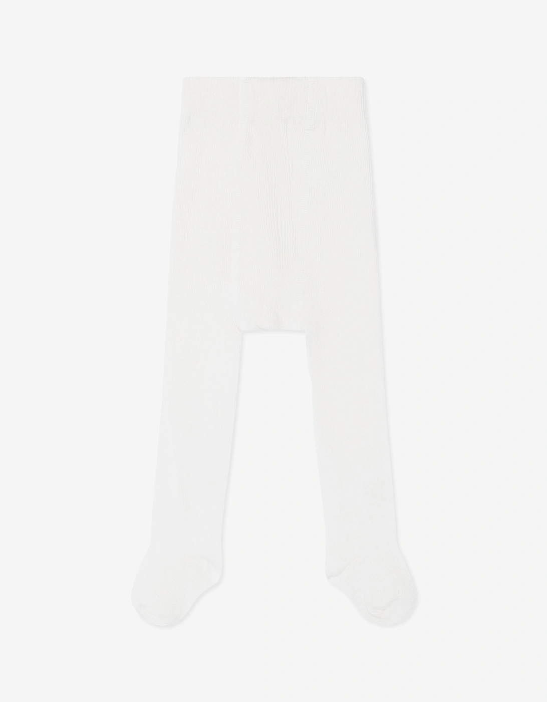 Baby Girls Cotton Tights in White