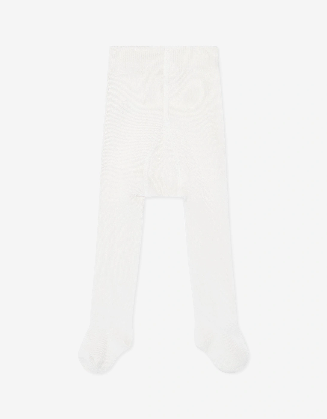 Baby Girls Cotton Tights in White, 5 of 4