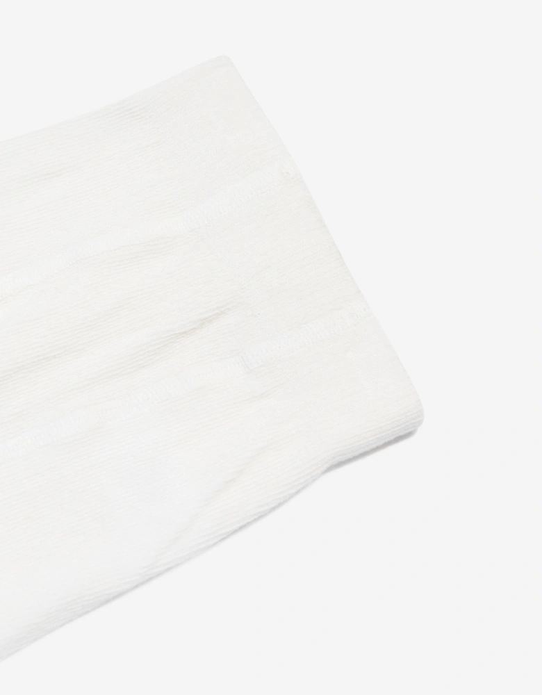 Baby Girls Cotton Tights in White