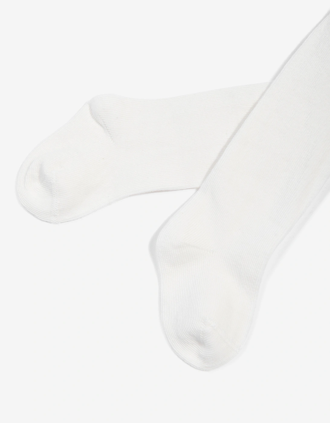 Baby Girls Cotton Tights in White