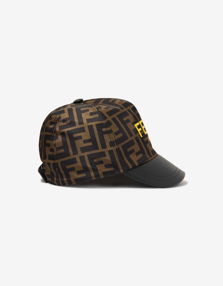 Kids FF Logo Cap in Brown