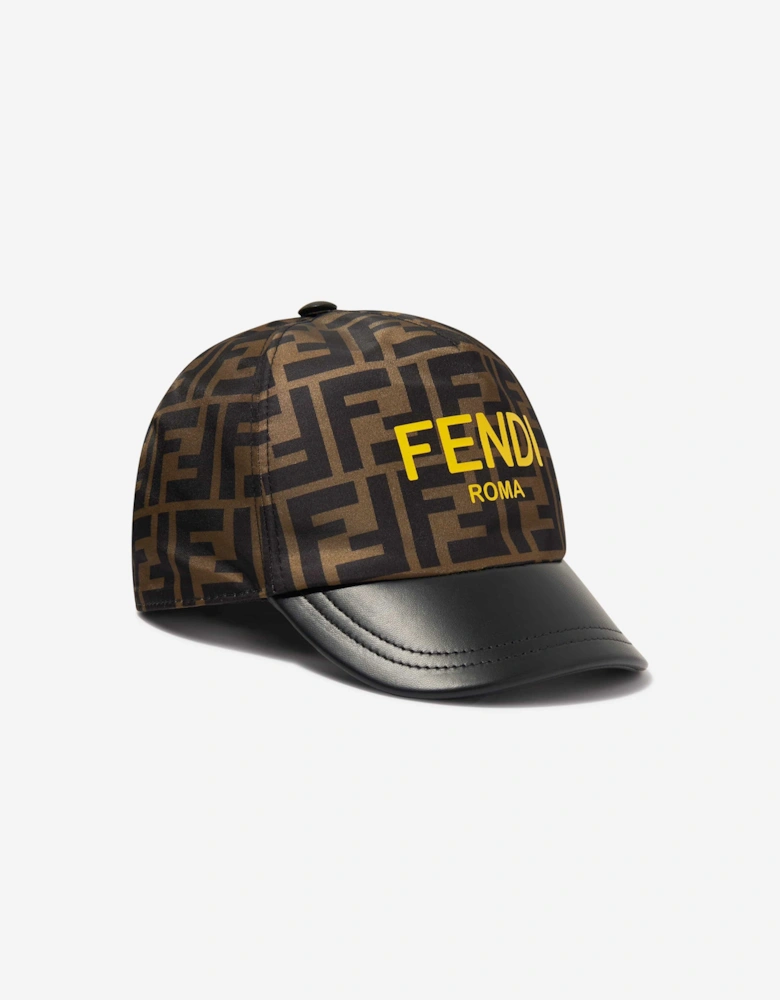 Kids FF Logo Cap in Brown