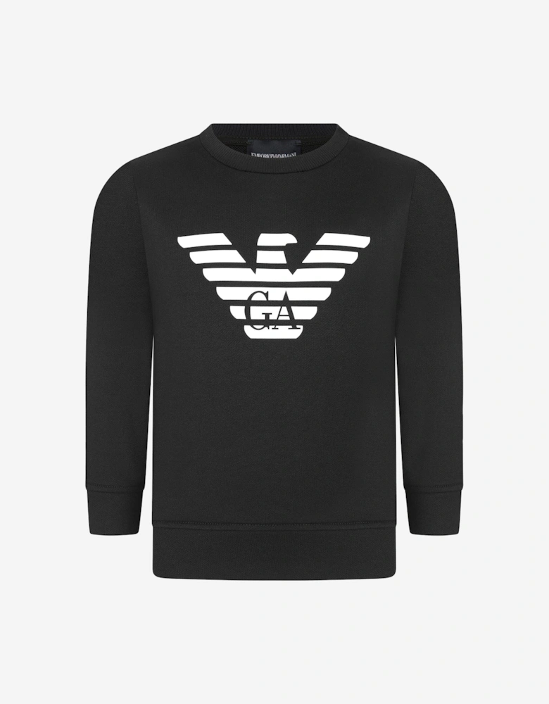 Boys Cotton Blend Logo Sweatshirt