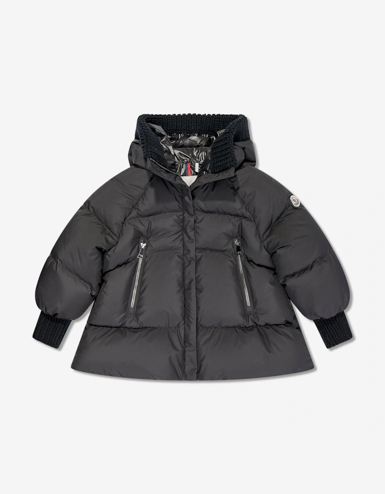 Enfant Girls Down Padded Ronda Jacket in Black