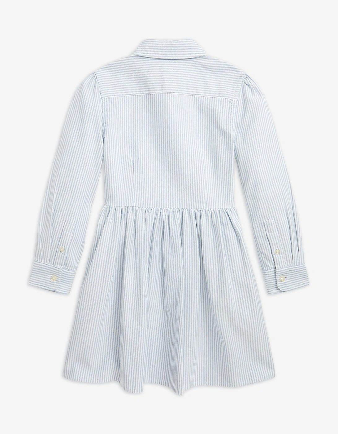 Girls Classic Oxford Shirt Dress in Blue