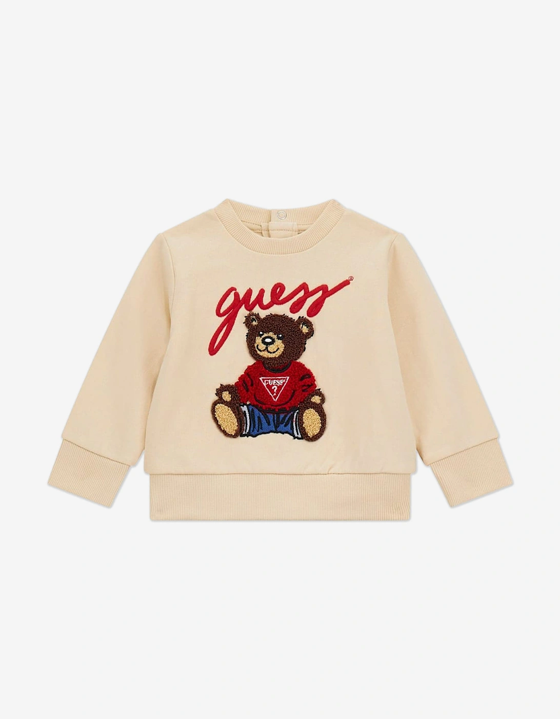 Baby Girls Teddy Bear Tracksuit in Beige