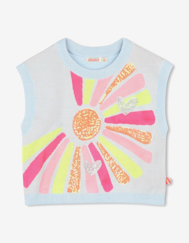 Billieblush Girls Knitted Tank Top in Blue