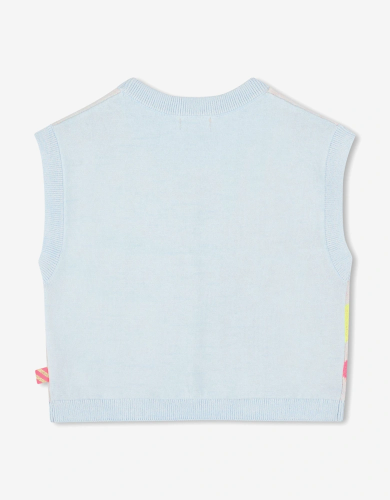Billieblush Girls Knitted Tank Top in Blue