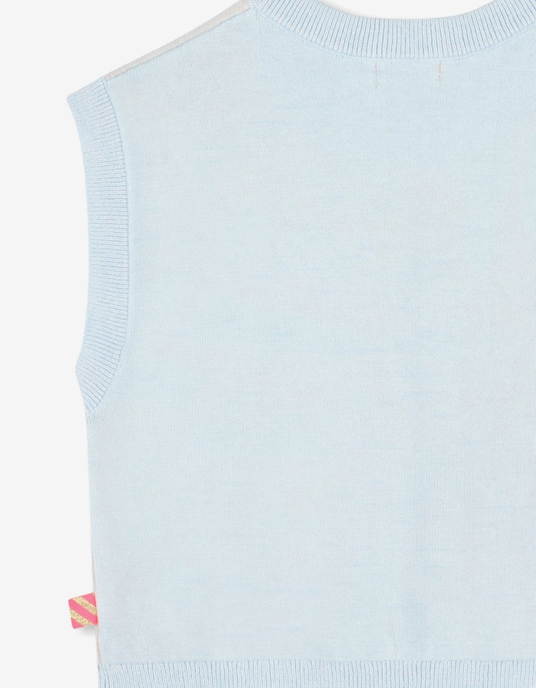 Billieblush Girls Knitted Tank Top in Blue