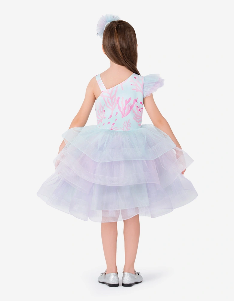 Girls Mermaid Dress Costume in Multicolour