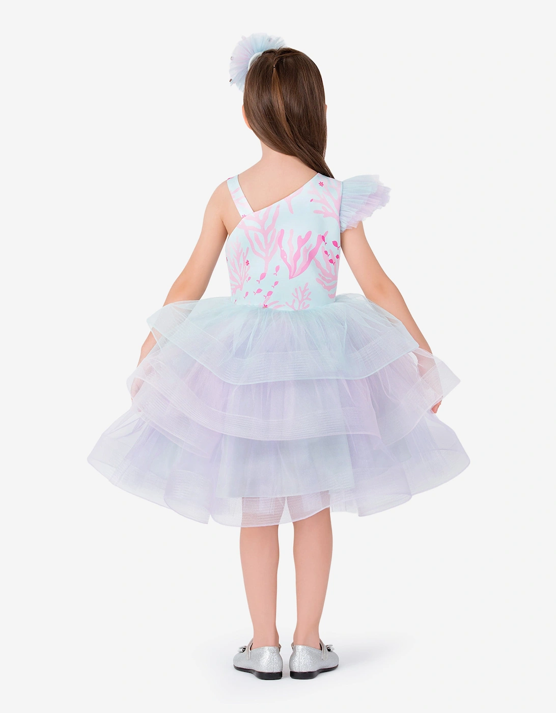 Girls Mermaid Dress Costume in Multicolour