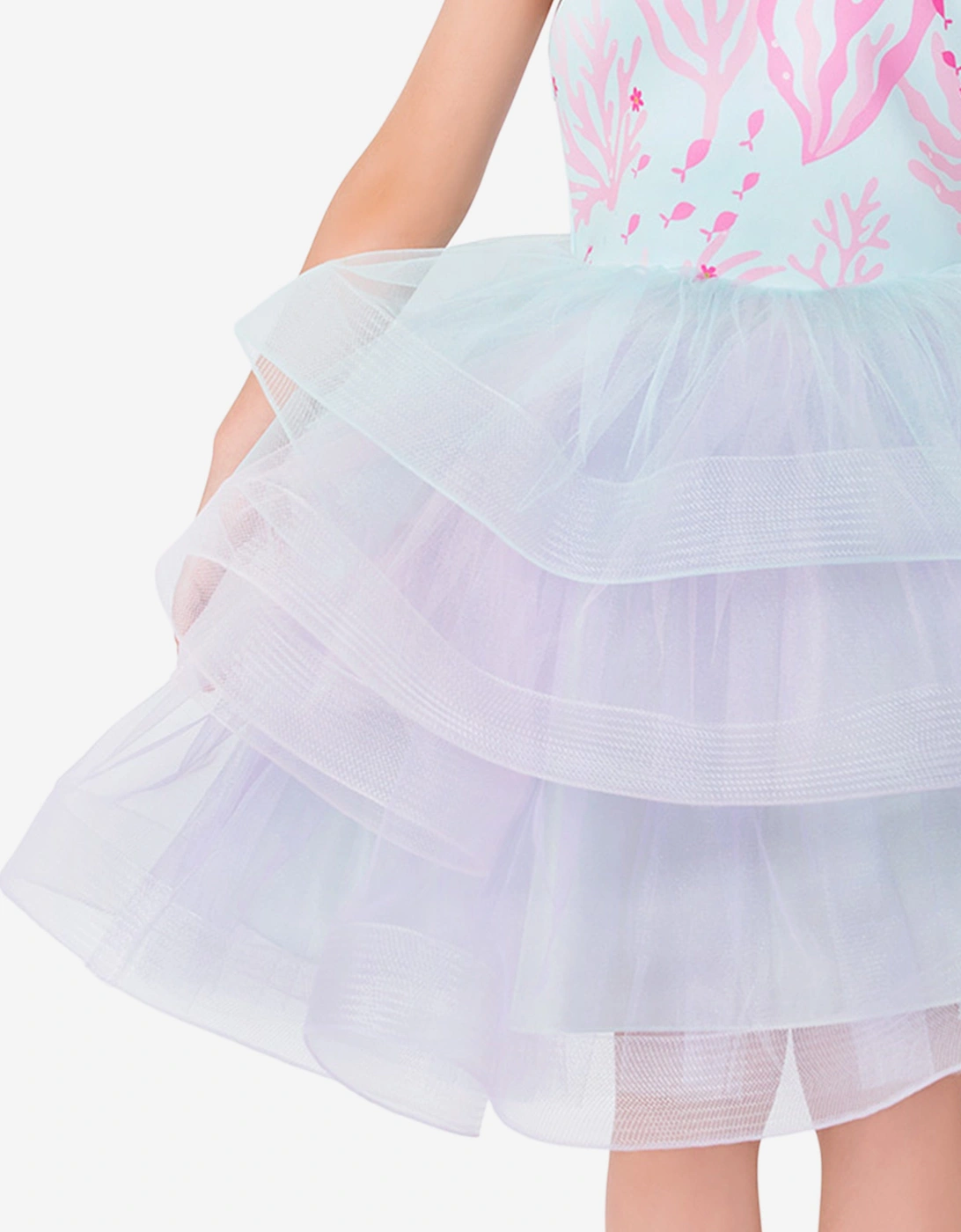Girls Mermaid Dress Costume in Multicolour
