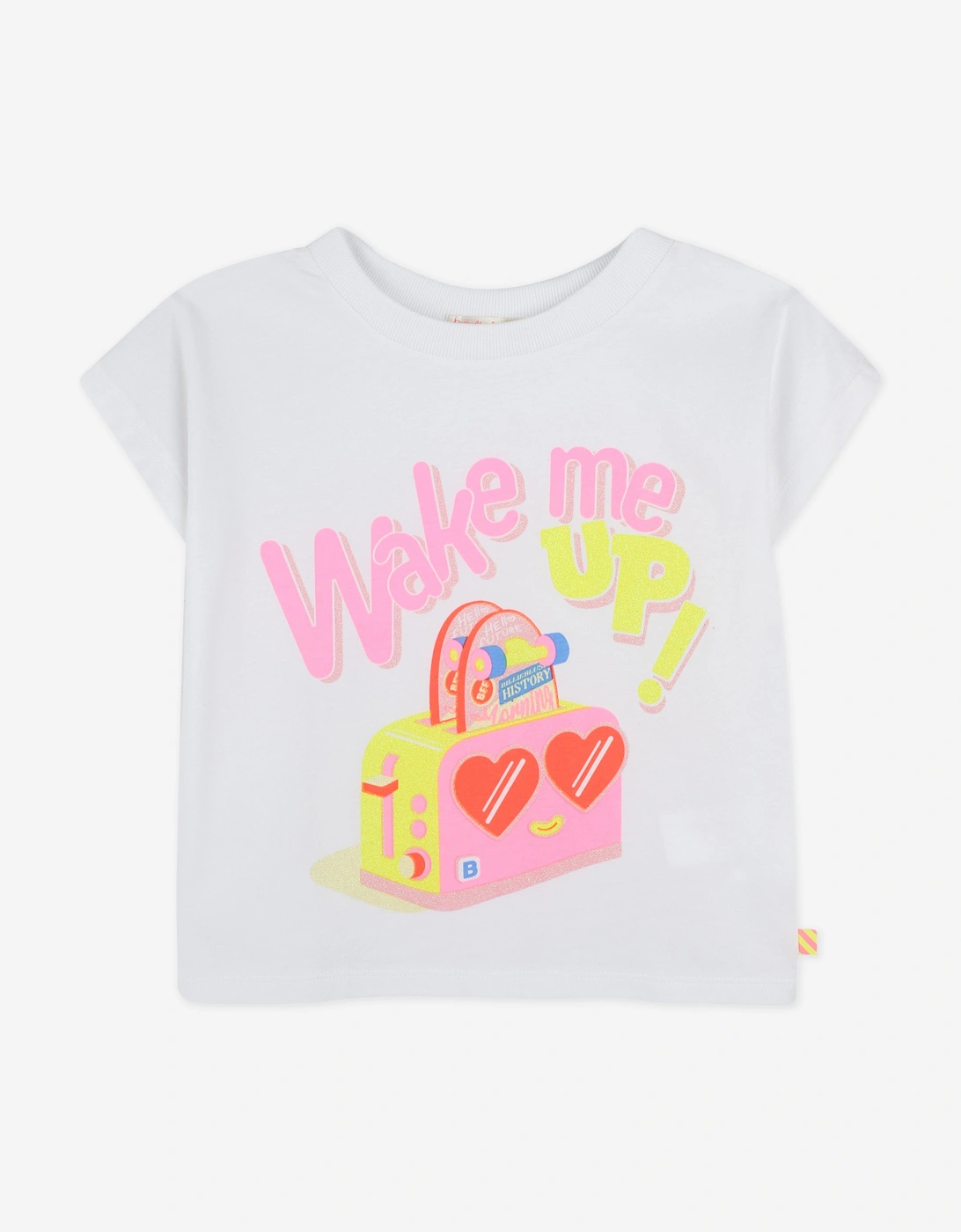 Billieblush Girls Wake Me Up! T-Shirt in White, 5 of 4