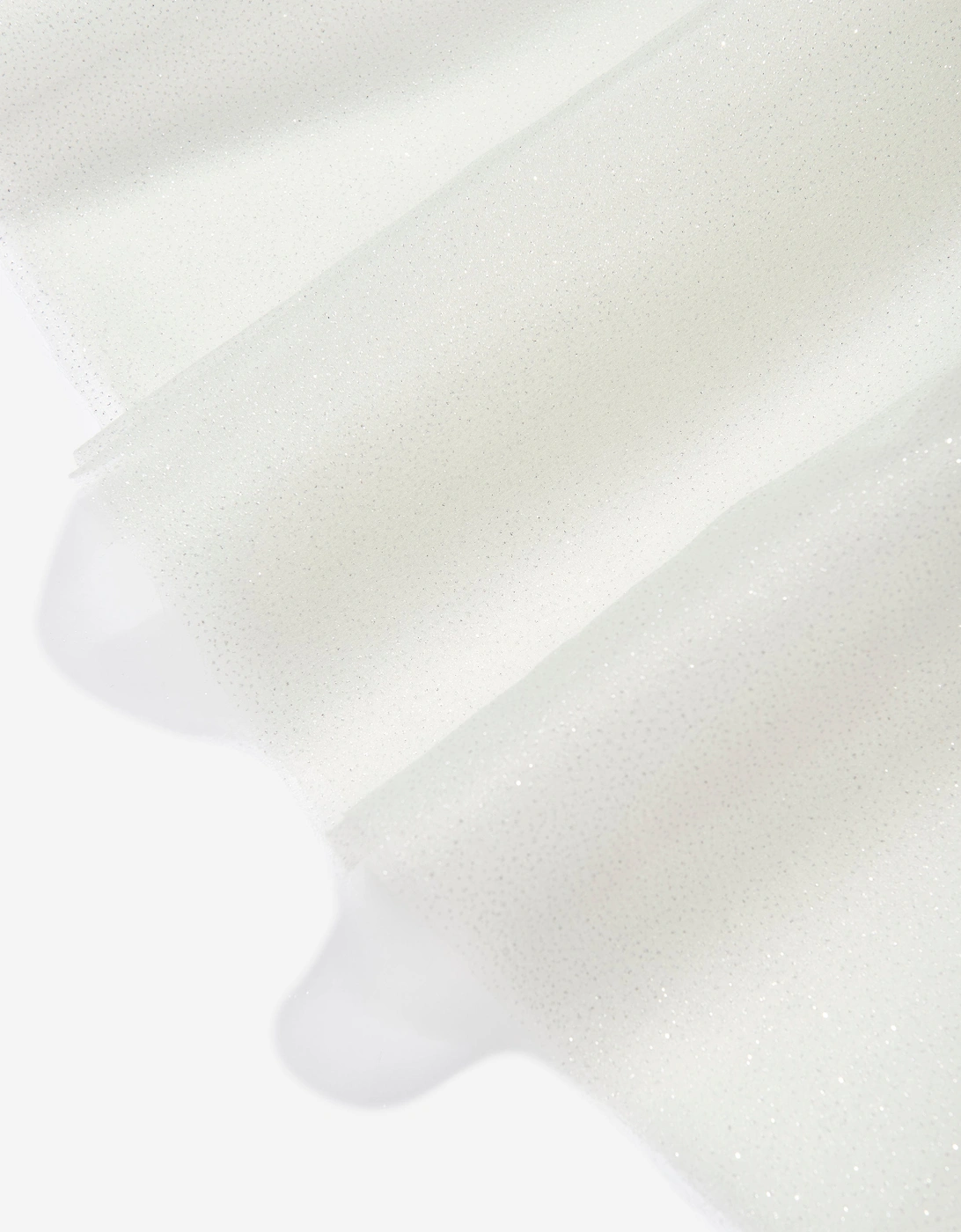 Girls Long Tulle Skirt in White