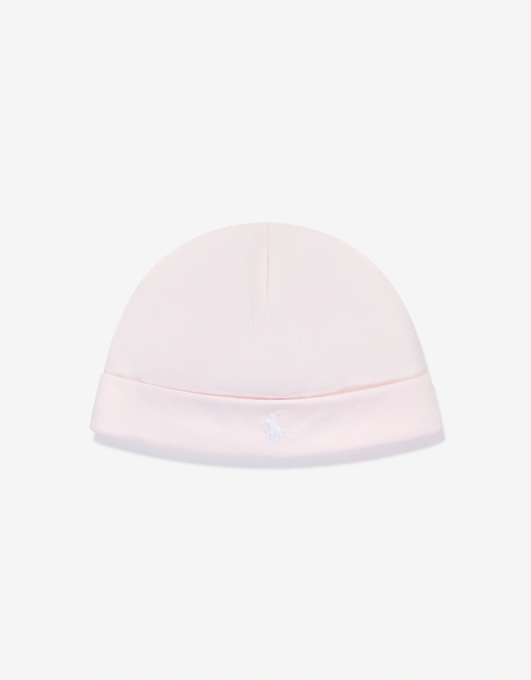 Baby Girls Logo Beanie Hat in Pink, 6 of 5