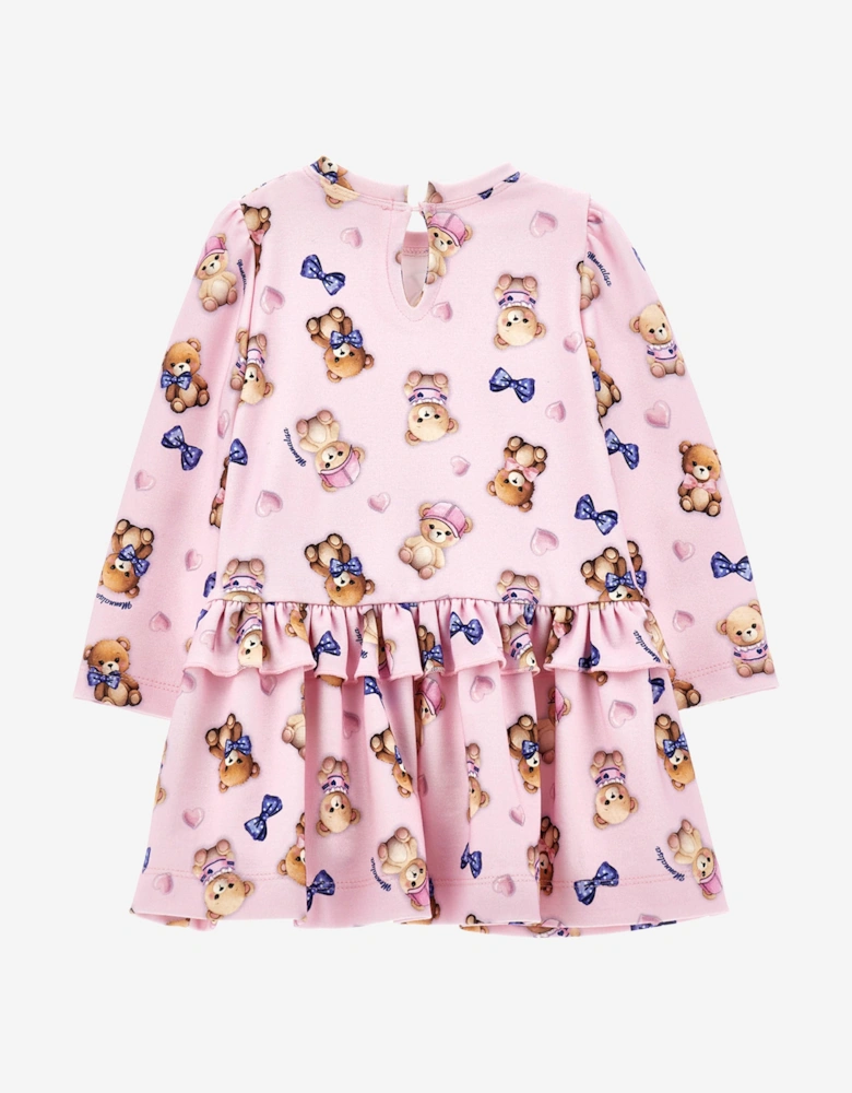 Baby Girls Bear Milano Dress in Pink