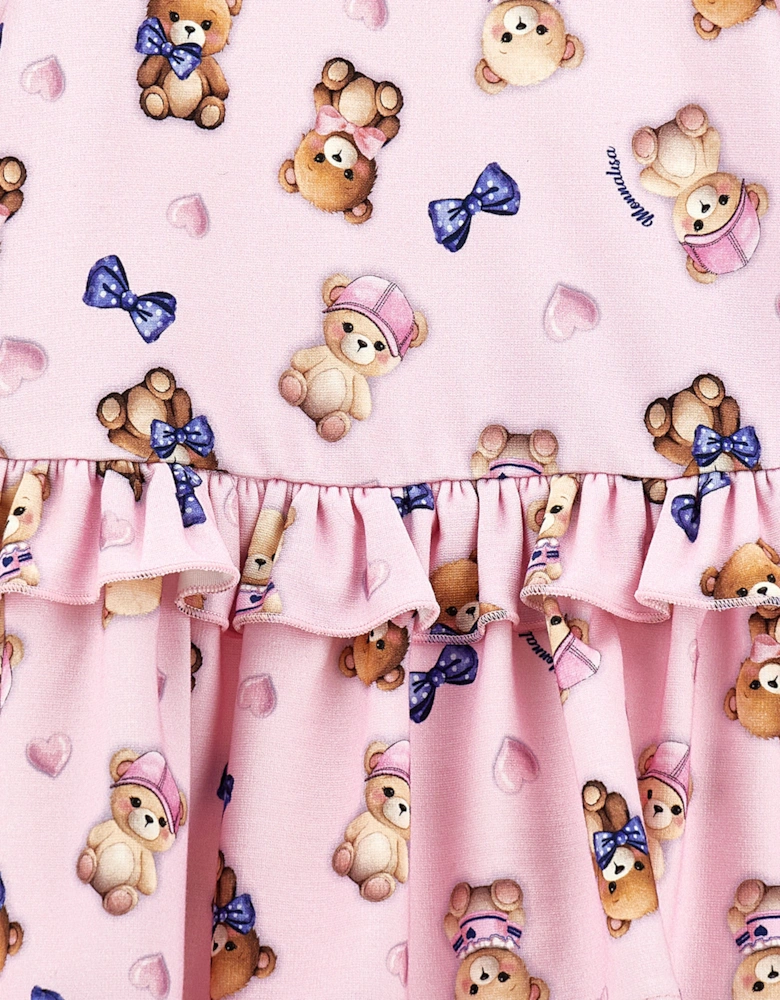 Baby Girls Bear Milano Dress in Pink
