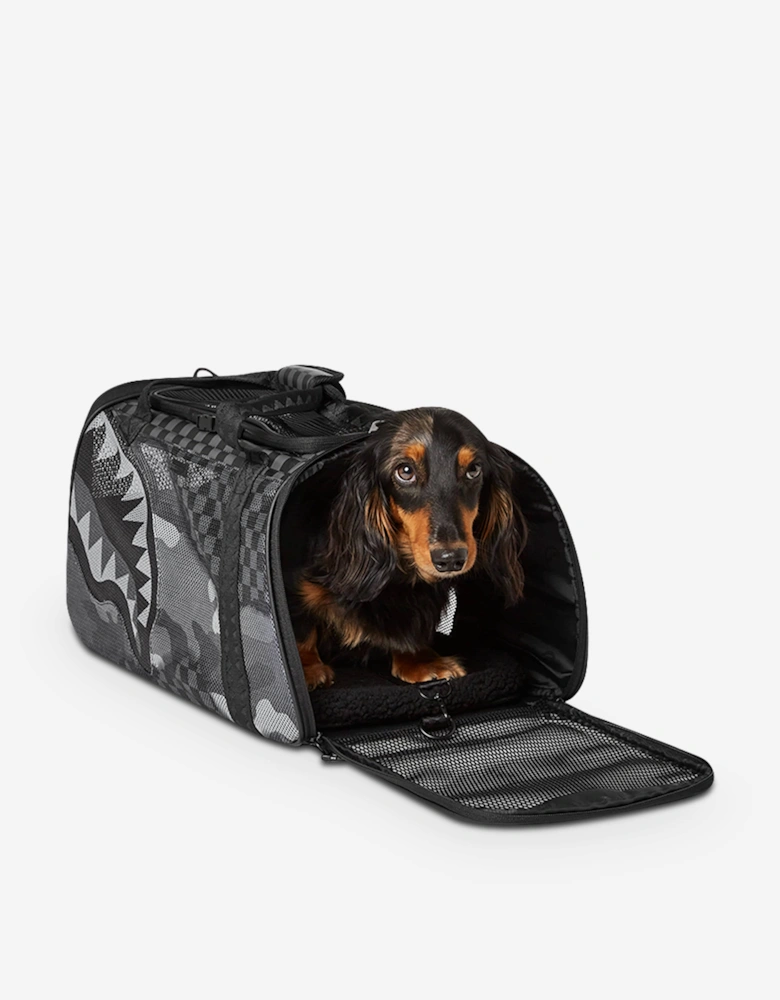 Kids Split Up Camo Tear Pet Carrier in Black (46cm)