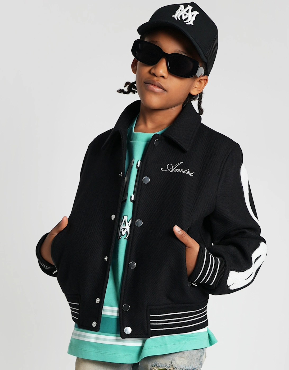 Kids Bones Jacket in Black